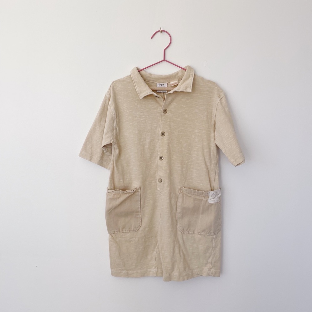 Zara Beige Shorty Romper